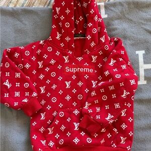 Red Monogram Hoodie